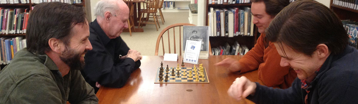 Chess Enthusiasts at the Blue Hill Library