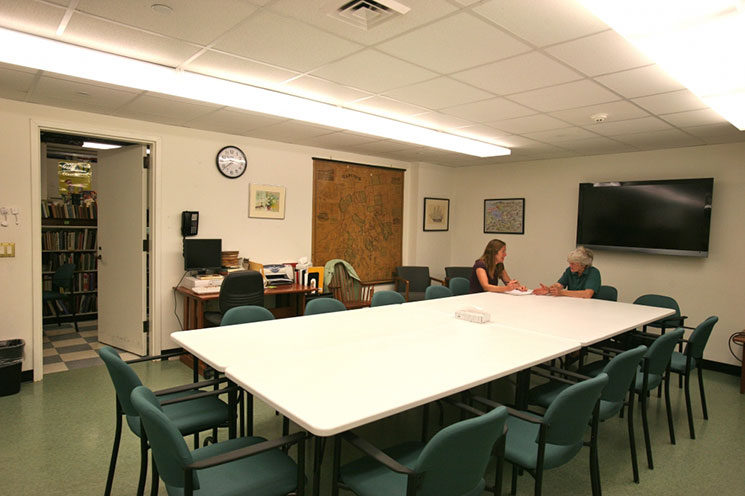 Elvira Bass Meeting and Archive Room Blue Hill Library Tour