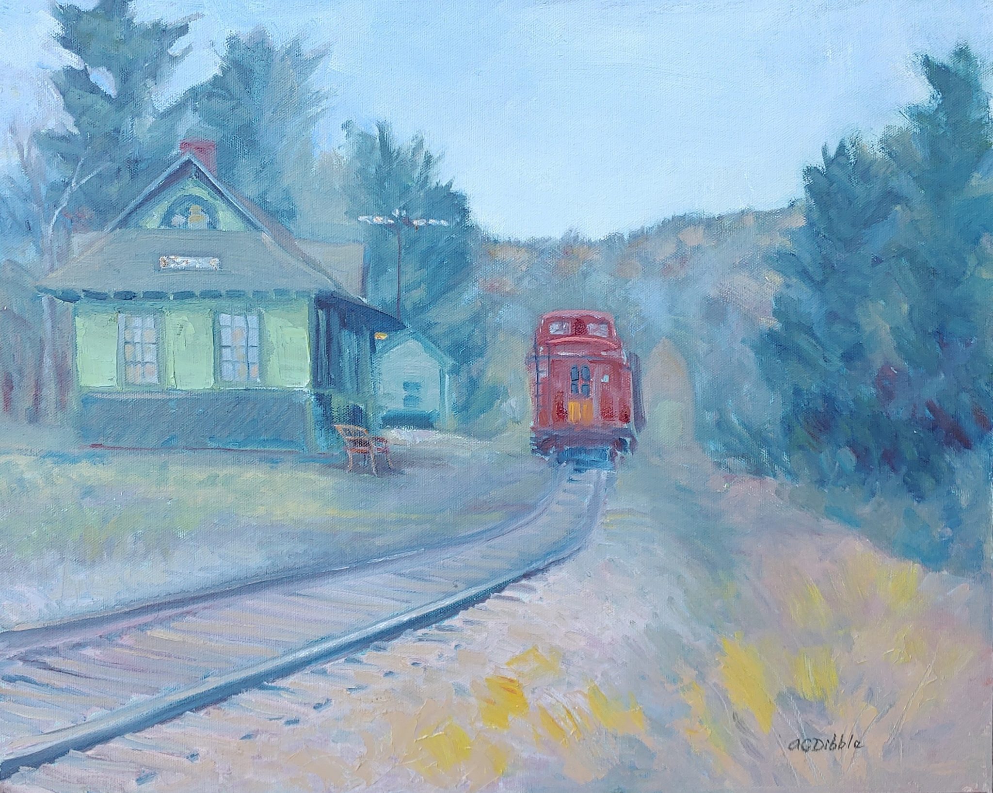 Oakfield Train Station Blue Hill Public Library