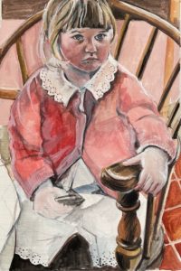 Penny Ricker, "Maggie Pearl at Nana’s," egg tempera,NFS