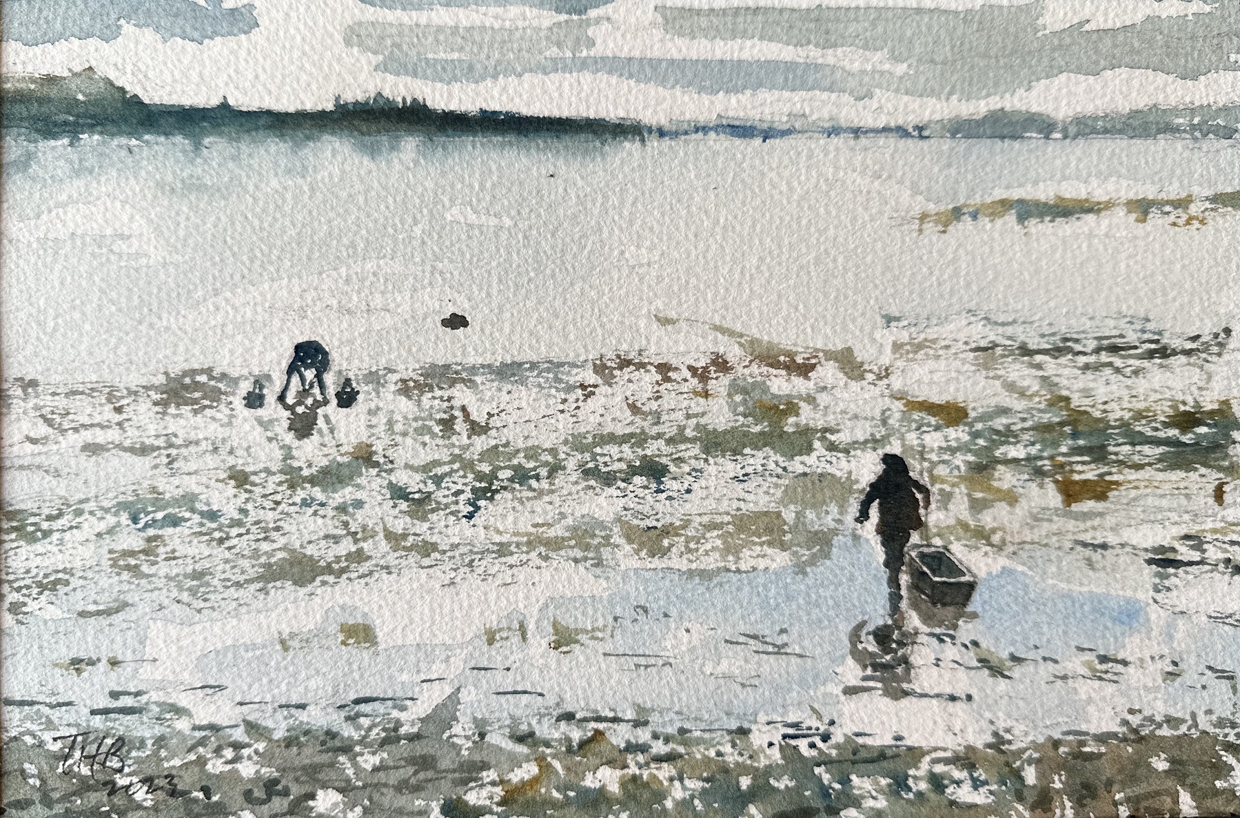 Clam Diggers, Thomas Bugbee Blue Hill Public Library